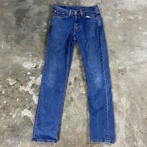Levi's 514 Jeans Size 32x34 Blue Denim Medium Wash Classic Cut Straight Casual